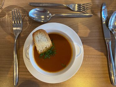 Tomatensuppe bei den agorum Partnertagen