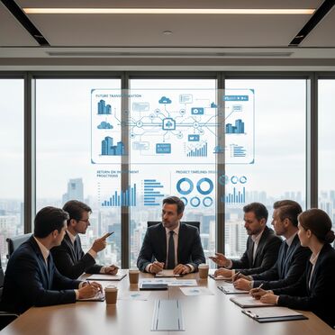 Beratungsgespräch zur Digitalisierung im Tiefbau