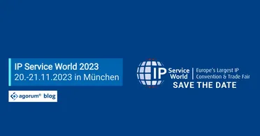 Ankündigung IP Service World 2023 in München vom 20.-21.11., wichtige Messe für Dokumentenmanagement und Digitalisierung von Patentprozessen.