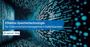 Grafische Darstellung von Datenbankstrukturen zeigt effektive Speichertechnologie für Dokumentenmanagement-Systeme (DMS).